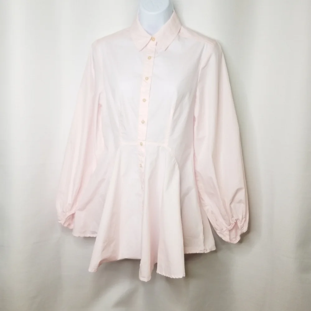 Free People All The Time Pink Long Sleeve Tunic Top Size XS - Picture 3 of 8